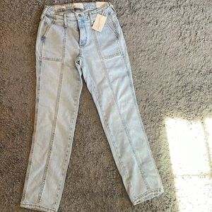 High-Rise Straight Jeans